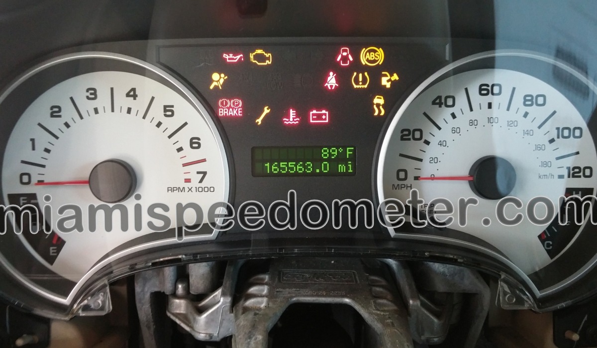 Ford Explorer cluster fix with all warning light on